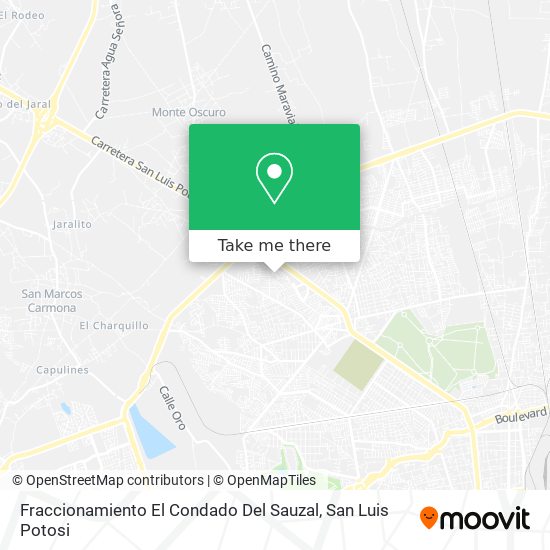 Mapa de Fraccionamiento El Condado Del Sauzal