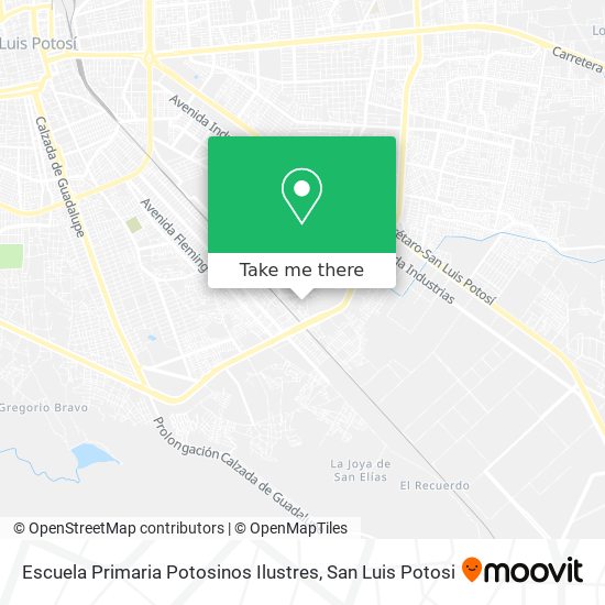 Escuela Primaria Potosinos Ilustres map
