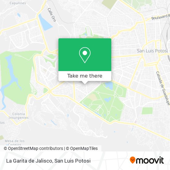 La Garita de Jalisco map