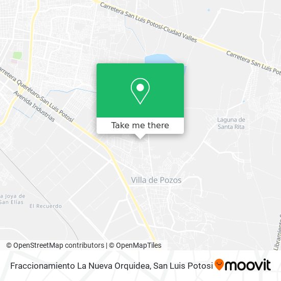 How to get to Fraccionamiento La Nueva Orquidea in San Luis Potosí by Bus?