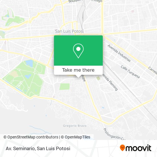 Av. Seminario map