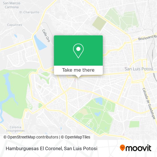 Hamburguesas El Coronel map