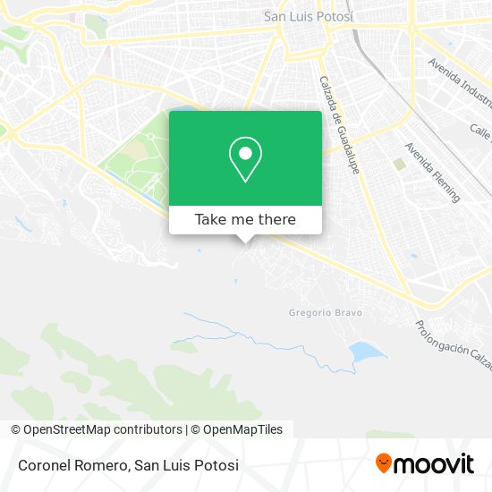 Mapa de Coronel Romero