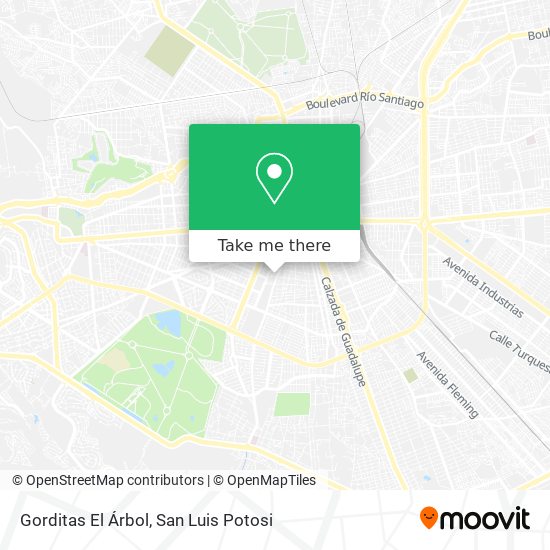 Mapa de Gorditas El Árbol