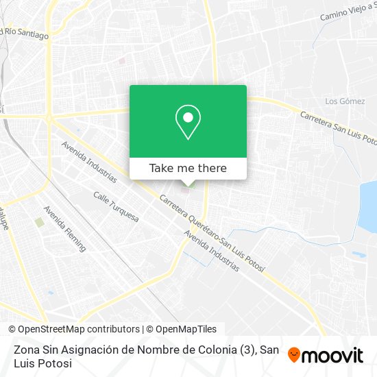 Zona Sin Asignación de Nombre de Colonia (3) map