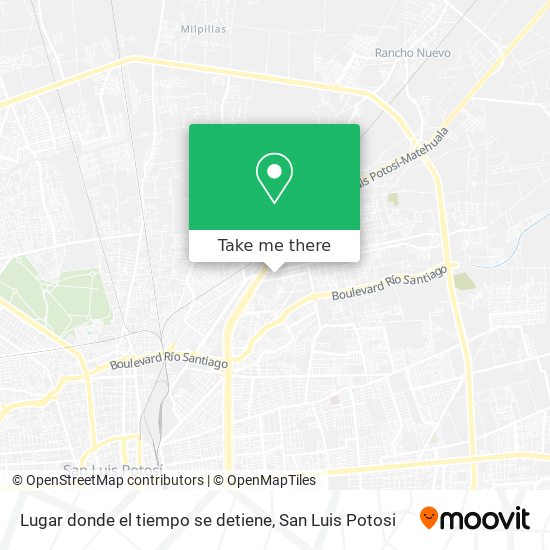 Lugar donde el tiempo se detiene map