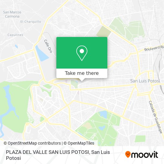 How to get to PLAZA DEL VALLE SAN LUIS POTOSI in San Luis Potosí by Bus?