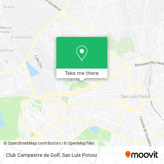 Mapa de Club Campestre de Golf