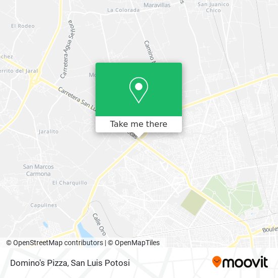 Mapa de Domino's Pizza