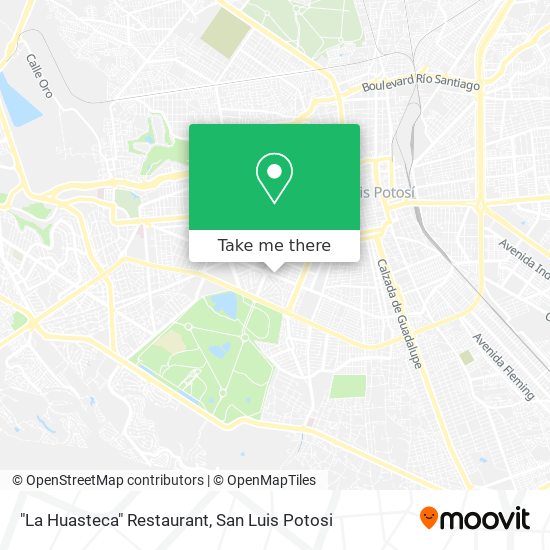 Mapa de "La Huasteca" Restaurant