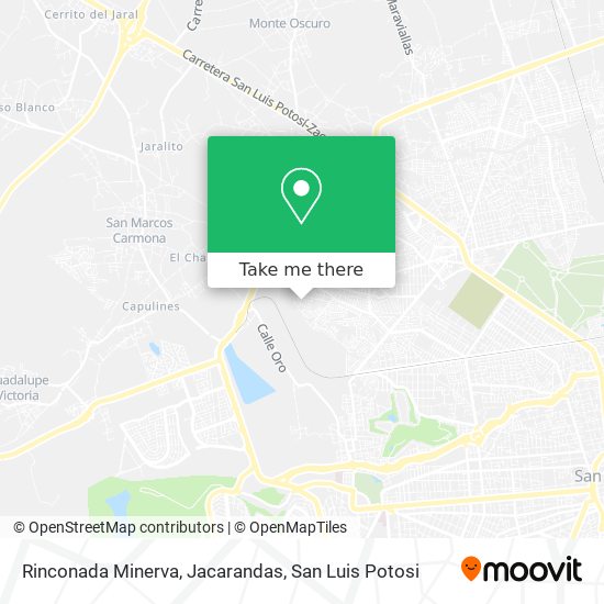 How to get to Rinconada Minerva, Jacarandas in San Luis Potosí by Bus?