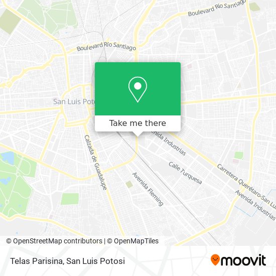 Telas Parisina map