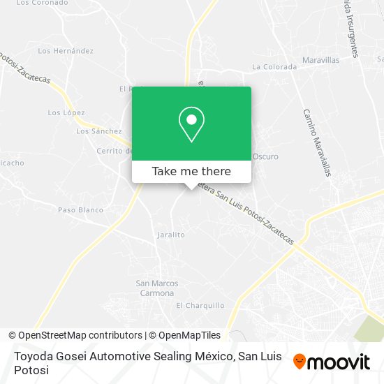 Toyoda Gosei Automotive Sealing México map