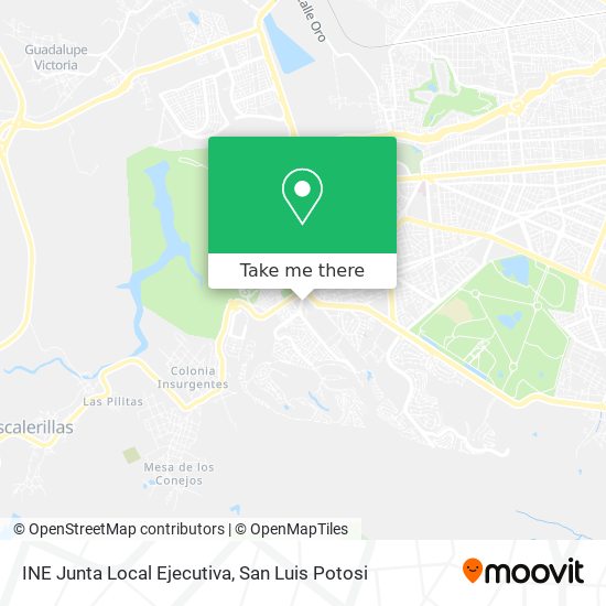 INE Junta Local Ejecutiva map