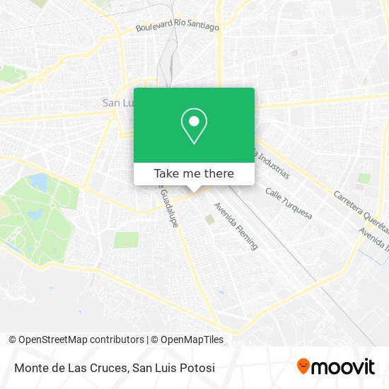 Monte de Las Cruces map
