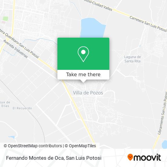 Mapa de Fernando Montes de Oca