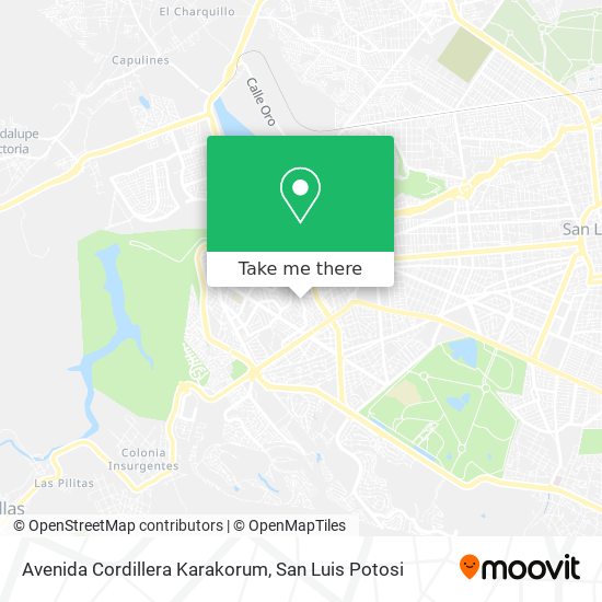 Avenida Cordillera Karakorum map