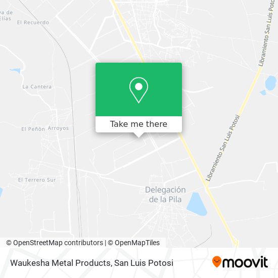 Waukesha Metal Products map