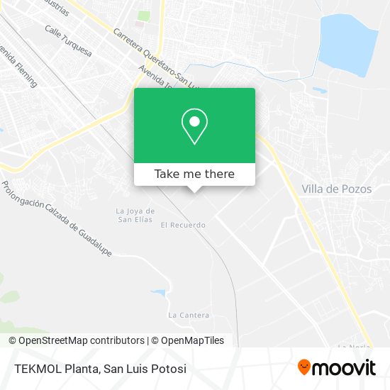 Mapa de TEKMOL Planta