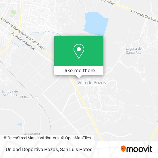 Unidad Deportiva Pozos map
