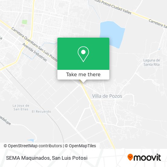 SEMA Maquinados map