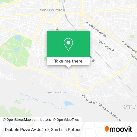 Mapa de Diabole Pizza Av Juárez