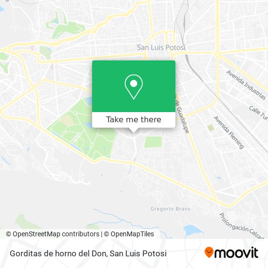 Mapa de Gorditas de horno del Don