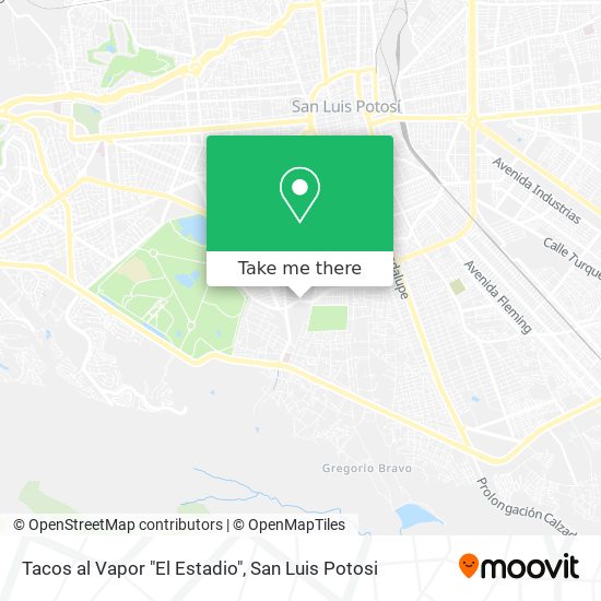 Mapa de Tacos al Vapor "El Estadio"