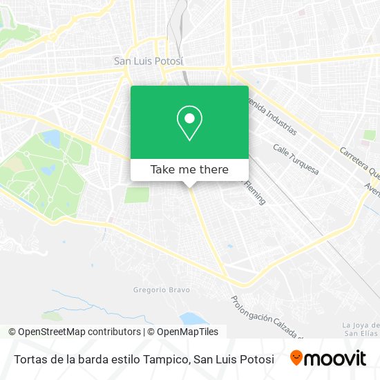 Tortas de la barda estilo Tampico map