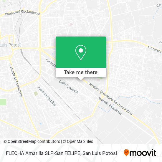 FLECHA Amarilla SLP-San FELIPE map