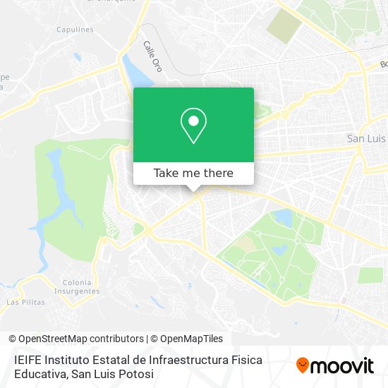 IEIFE Instituto Estatal de Infraestructura Fisica Educativa map