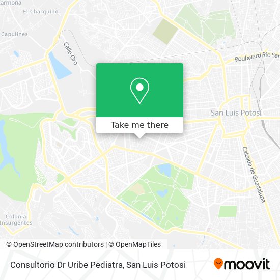 Consultorio Dr Uribe Pediatra map
