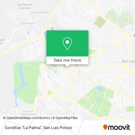 Gorditas "La Palma" map