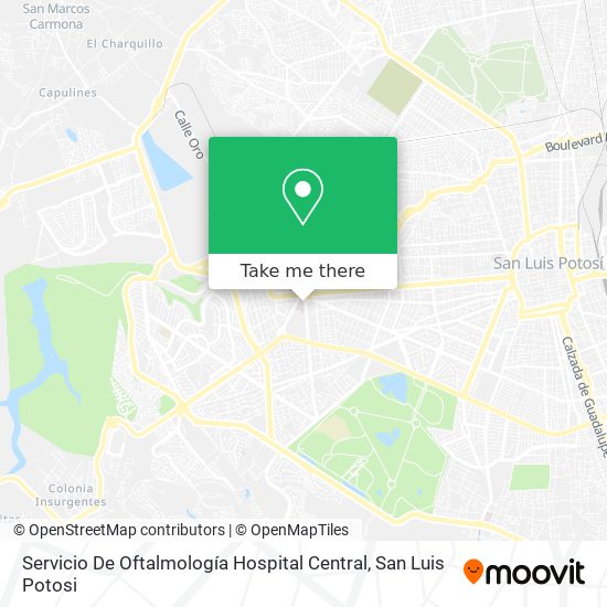 Mapa de Servicio De Oftalmología Hospital Central