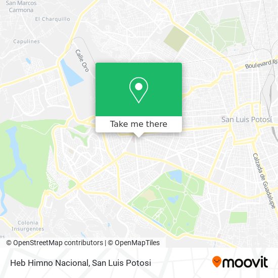 Mapa de Heb Himno Nacional