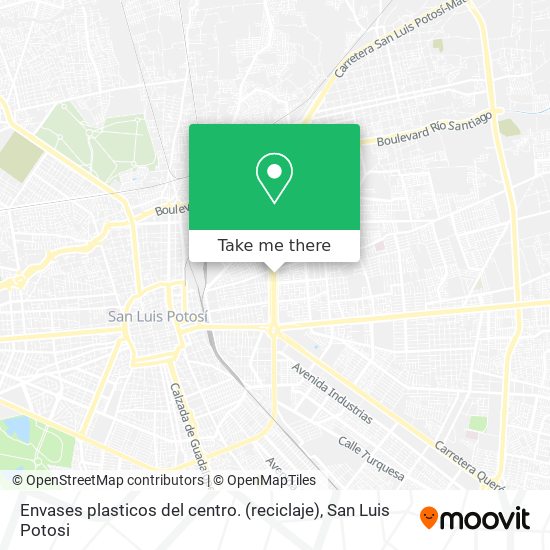 Mapa de Envases plasticos del centro. (reciclaje)