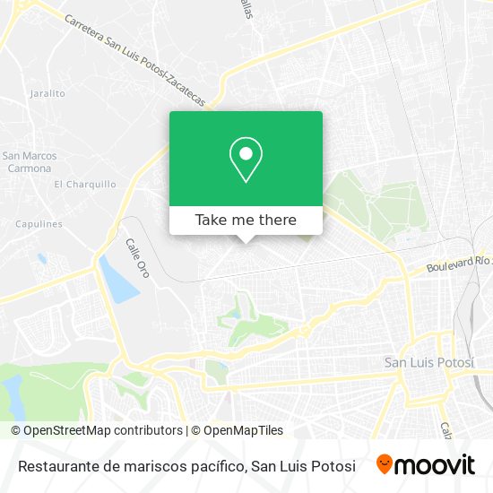 Restaurante de mariscos pacífico map