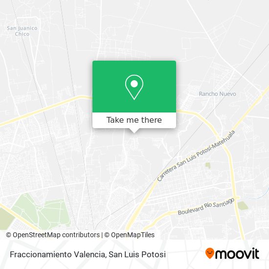 Fraccionamiento Valencia map