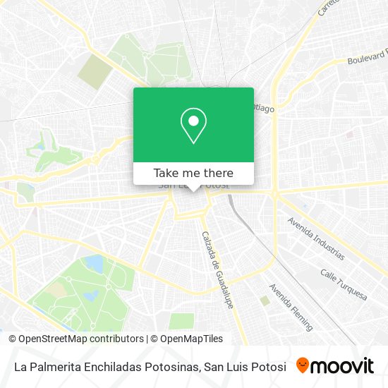 Mapa de La Palmerita Enchiladas Potosinas