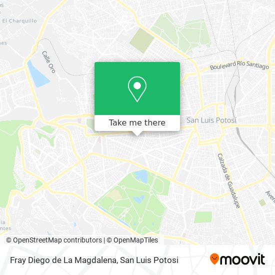 Fray Diego de La Magdalena map