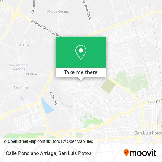 Calle Ponciano Arriaga map