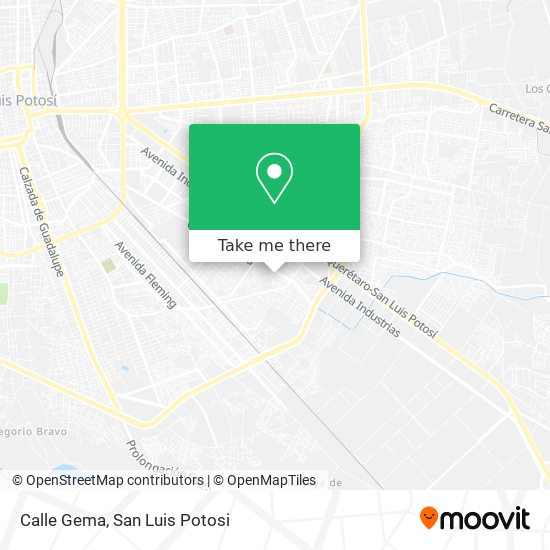 Calle Gema map