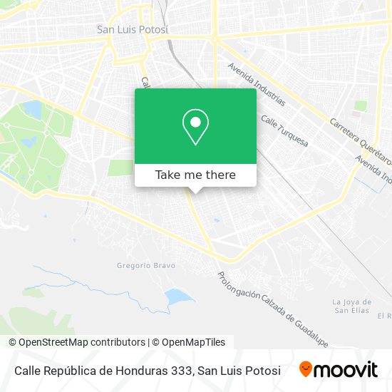Calle República de Honduras 333 map
