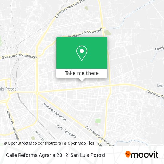 Calle Reforma Agraria 2012 map