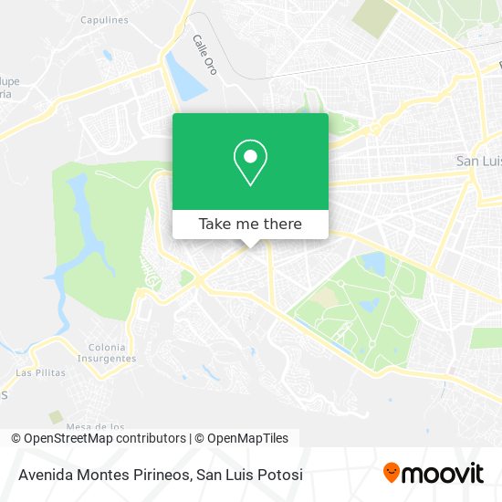 Mapa de Avenida Montes Pirineos