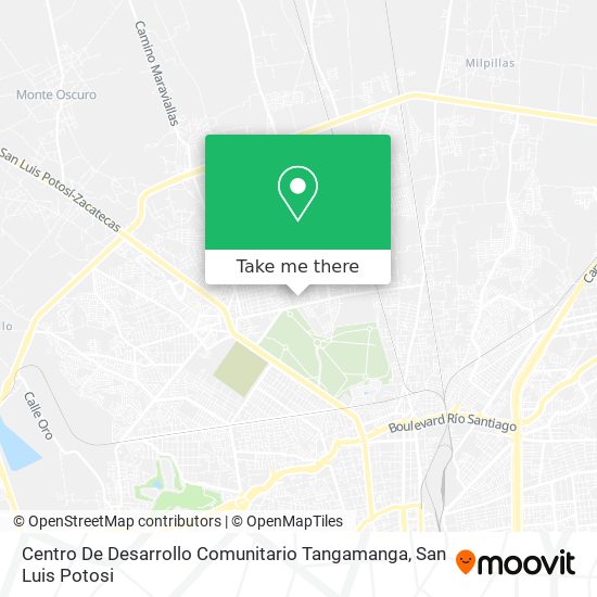 Mapa de Centro De Desarrollo Comunitario Tangamanga