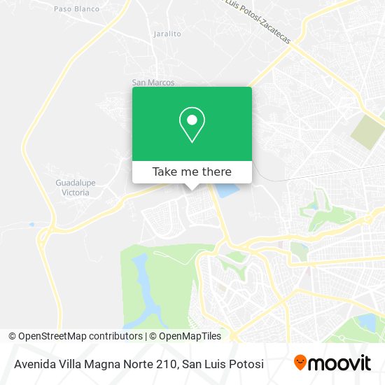 Mapa de Avenida Villa Magna Norte 210