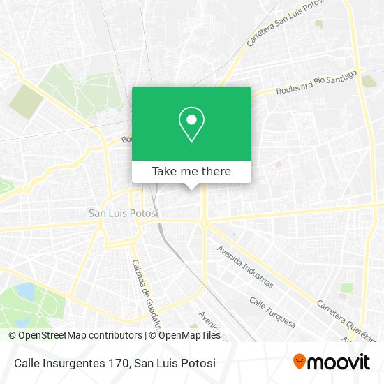 Mapa de Calle Insurgentes 170