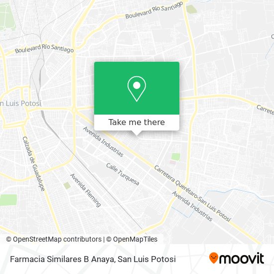 Mapa de Farmacia Similares B Anaya