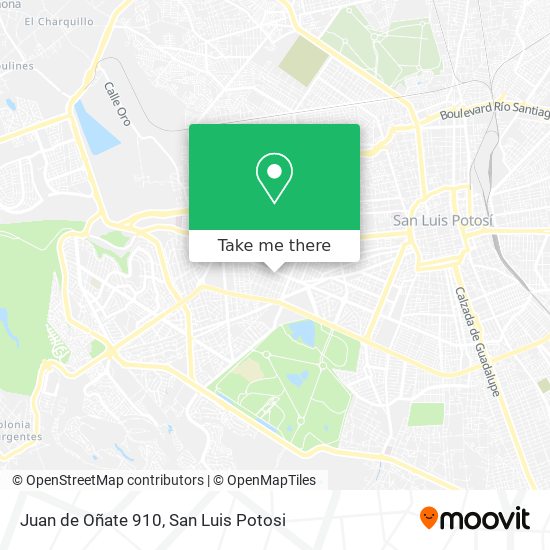 Juan de Oñate 910 map
